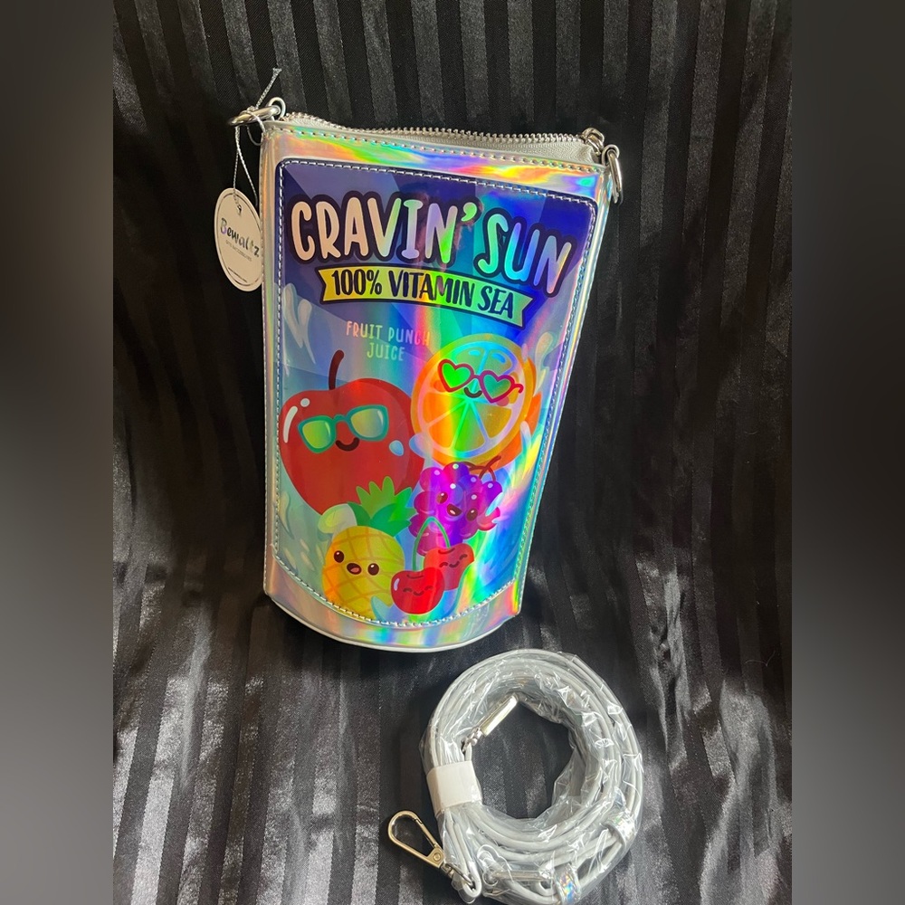 Holographic Cravin' Sun Juice Box Bag
